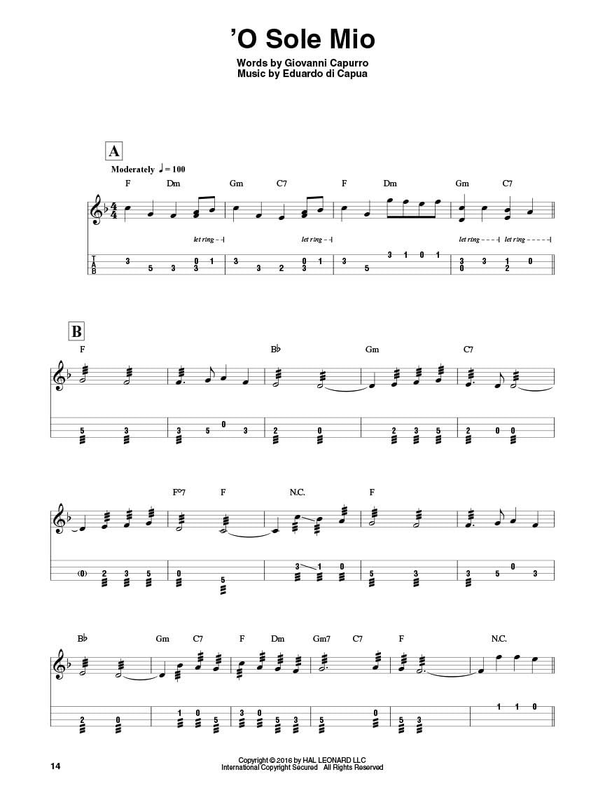 Mandolin Songbook with Sheet Music and Tablature B500