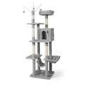 70-Inch Multi-Level Cat Tree with Hammock and Cat Cave F4277