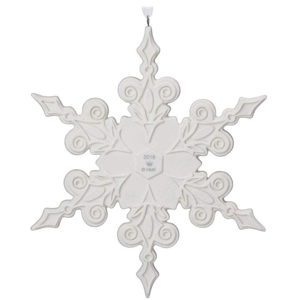 Porcelain Snowflake Christmas Ornament R151