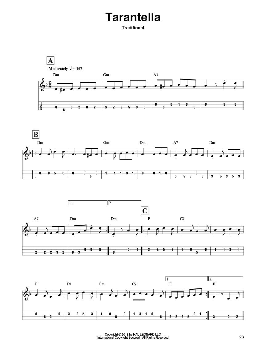 Mandolin Songbook with Sheet Music and Tablature B500