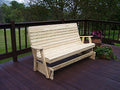 Unfinished Pine Patio Glider Bench V36751