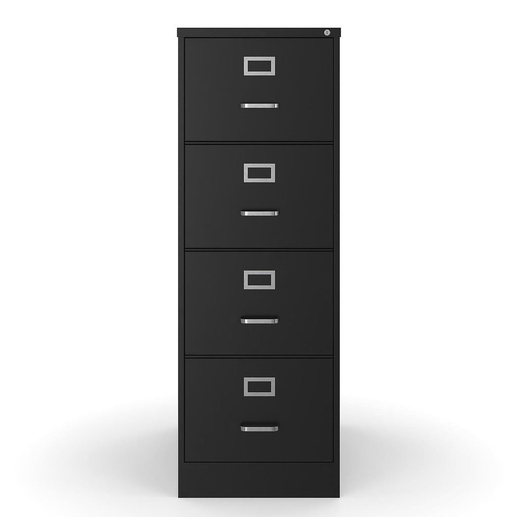 4 Drawer Black Vertical File Cabinet K6502