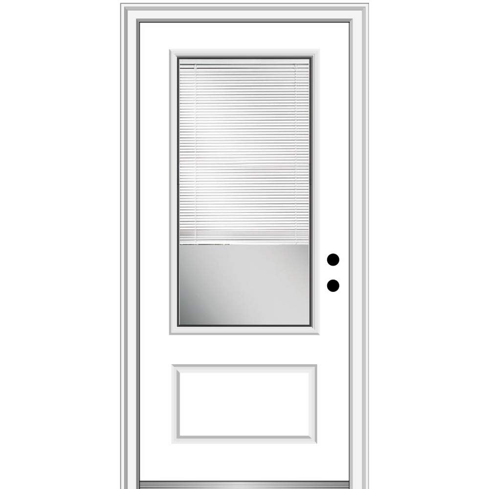Primed Fiberglass Prehung Door 36" x 80" F6642