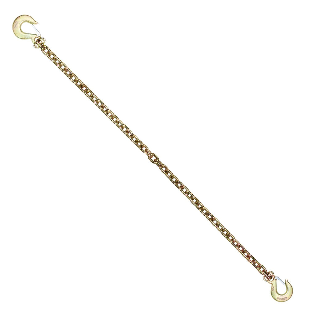 3/8" x 10.3' 2-Pack Tow Chain with Clevis Grab Hooks R87234
