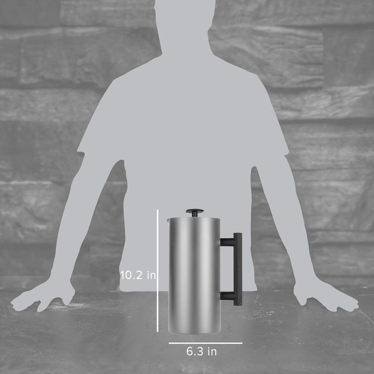 32oz Stainless Steel French Press M7881