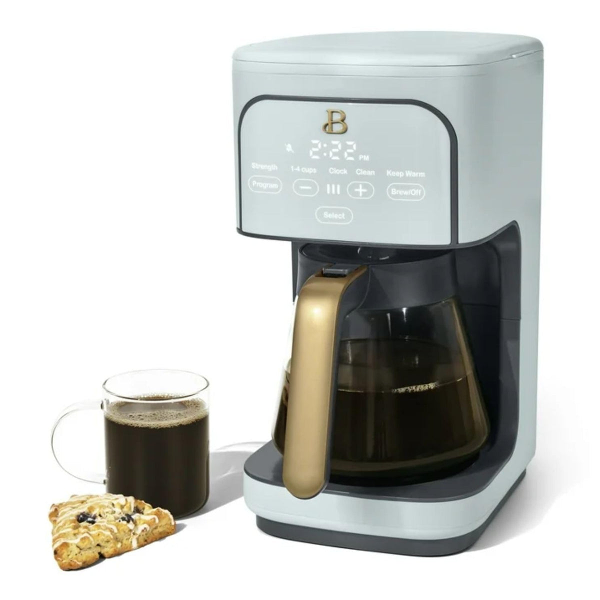 12-Cup Programmable Drip Coffee Maker with 24h Timer E8721