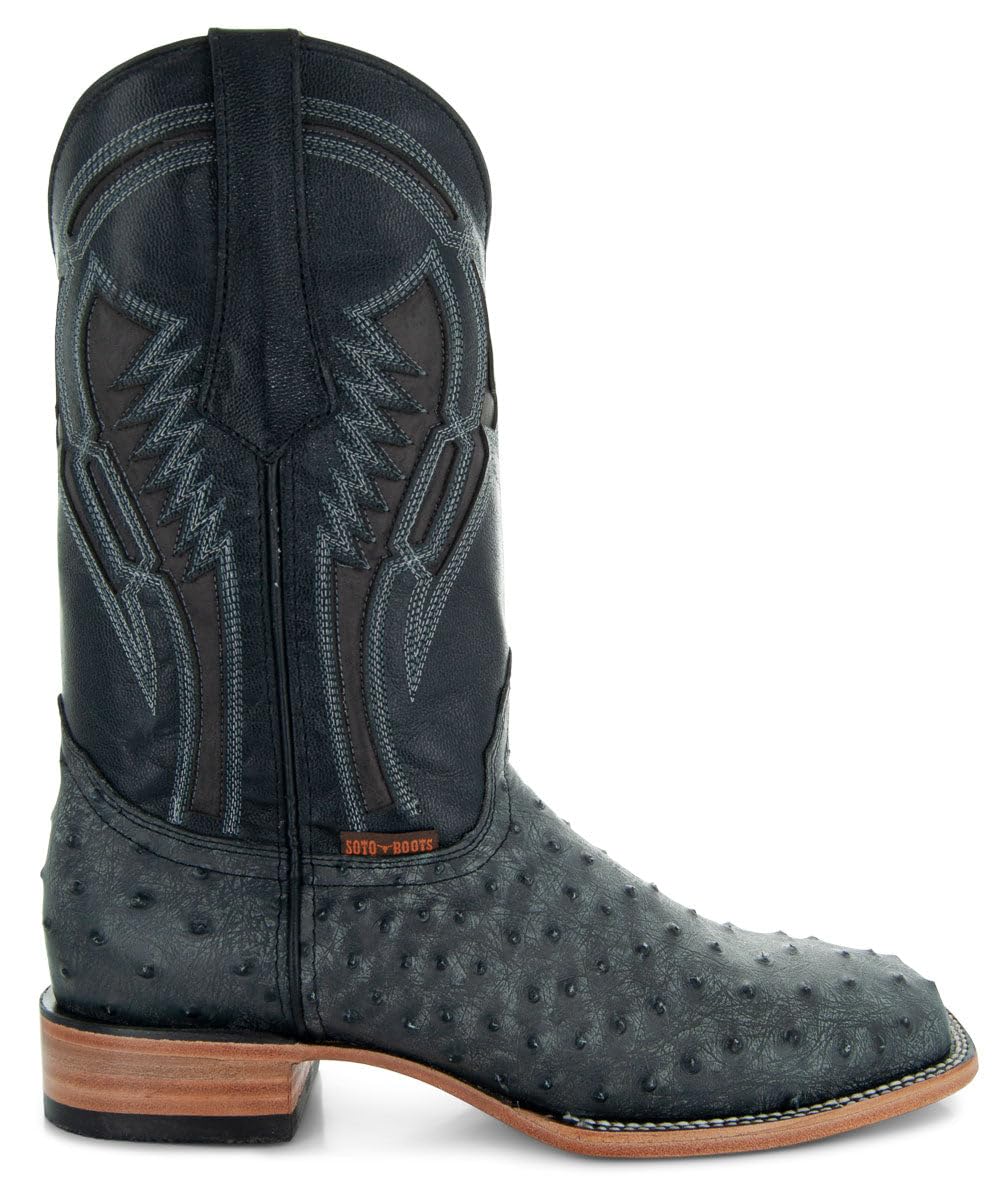 Ostrich Print Cowboy Boots J33937