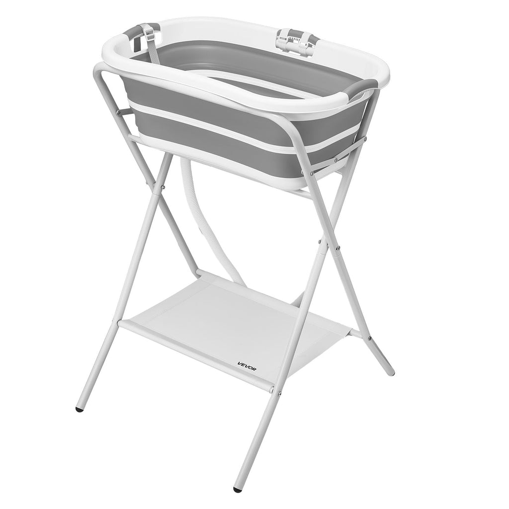 Elevated Collapsible Pet Bathtub with Drain Hose Q637594
