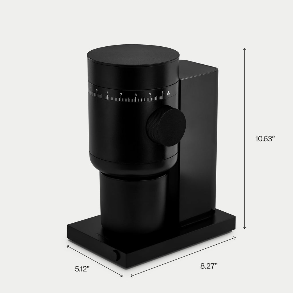 Electric Conical Burr Coffee Grinder, 48 mm Burrs, Black F89836