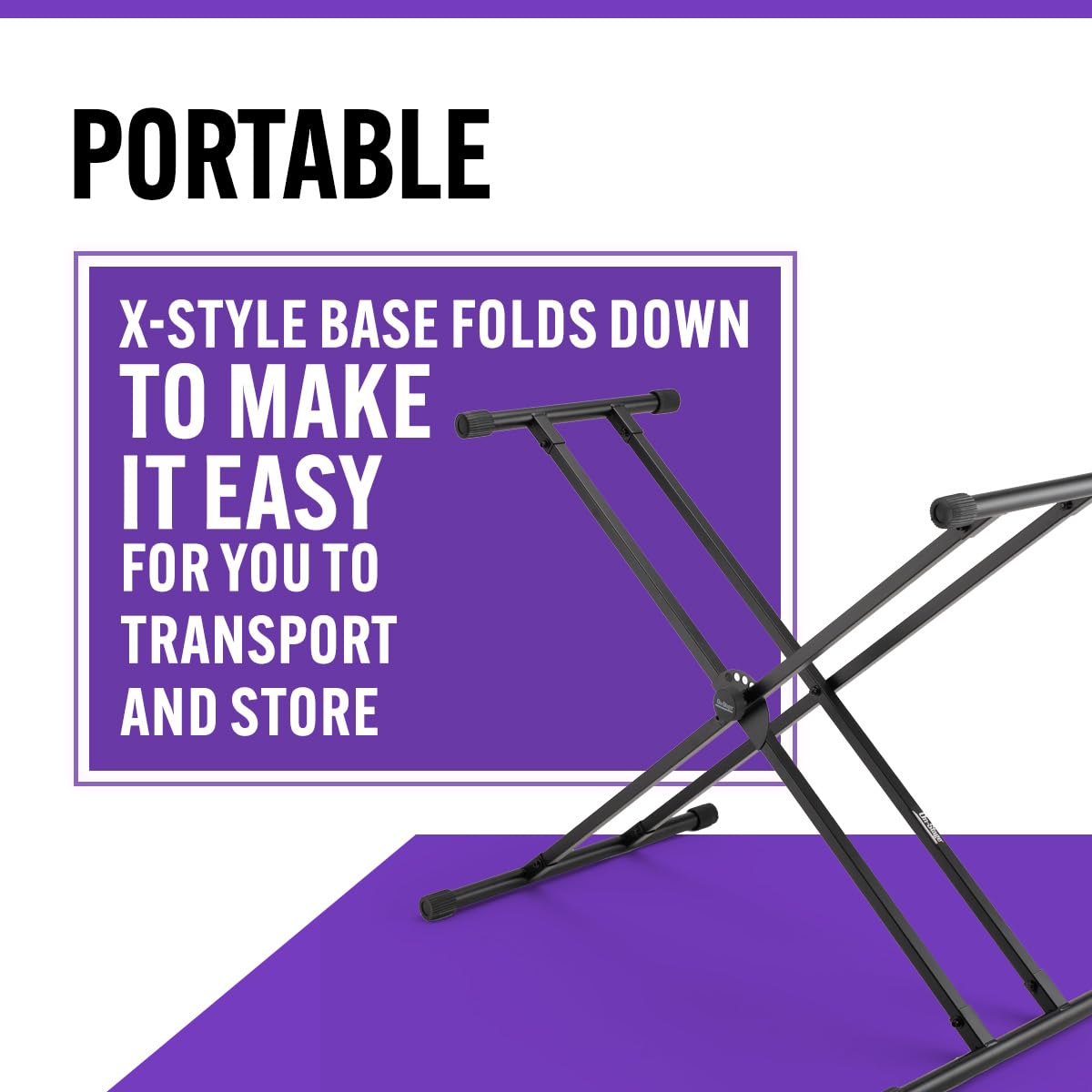 Double-X Keyboard Stand with Lok-Tight Construction X62130