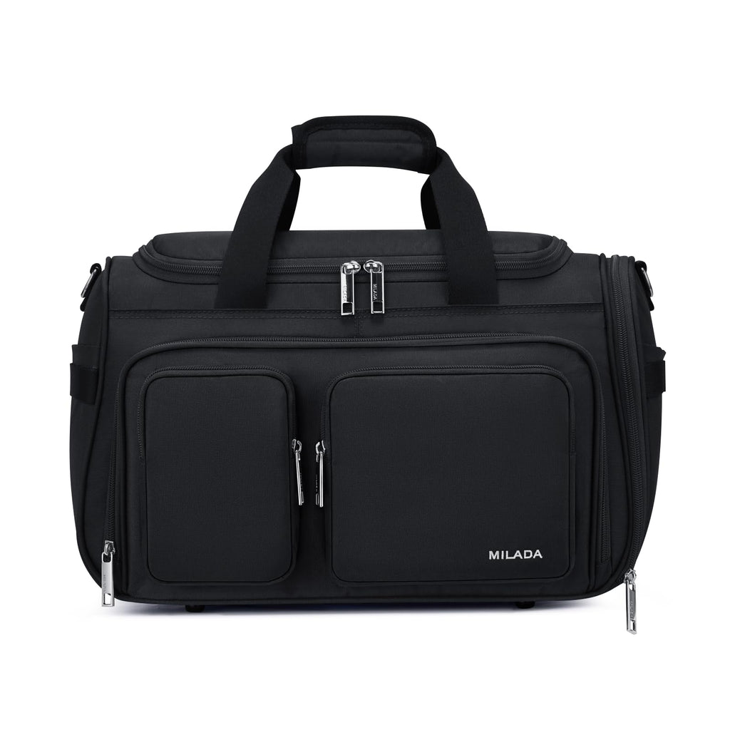 Lightweight Foldable Underseat Carry On Luggage Black J4156