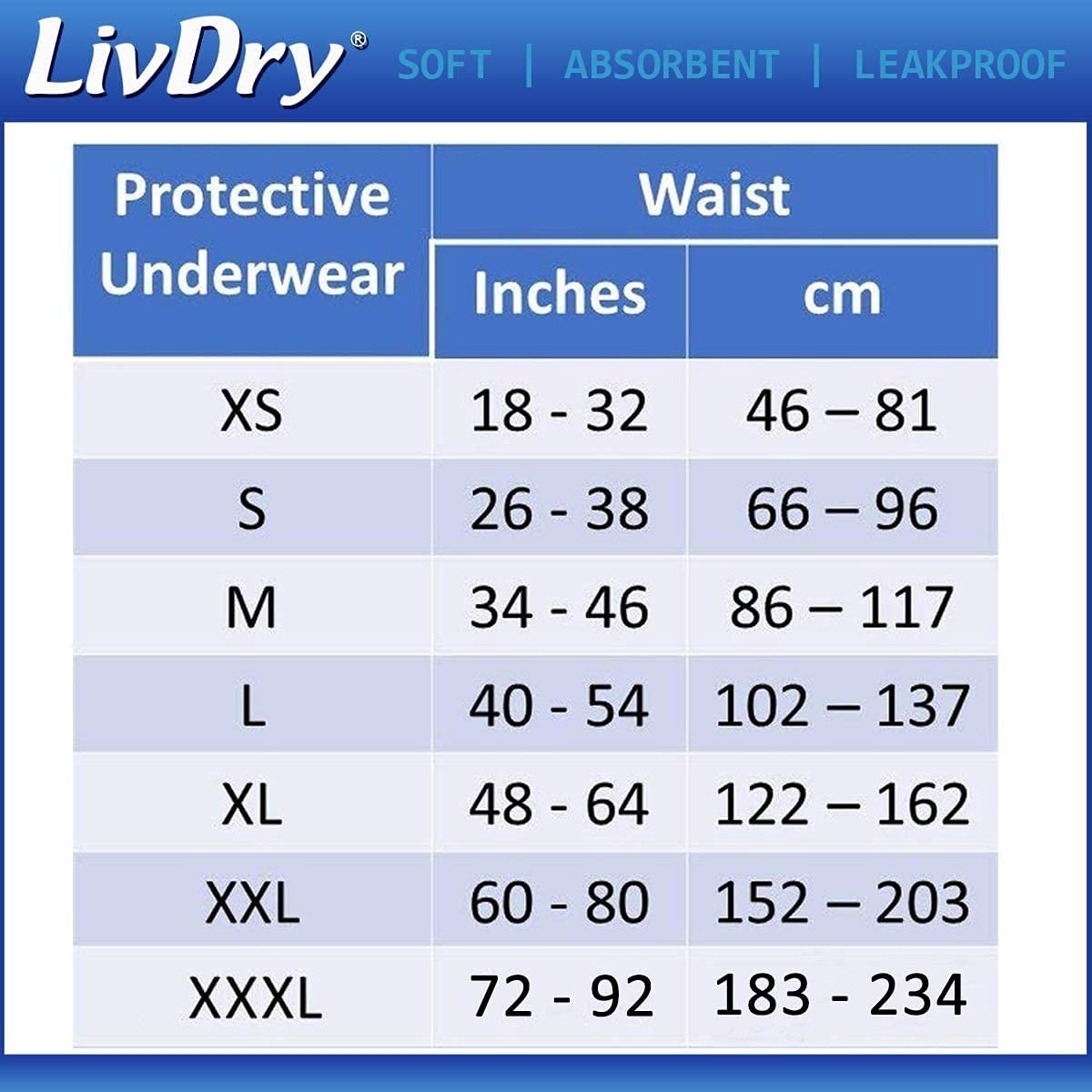Adult Incontinence Underwear XX-Large L3238
