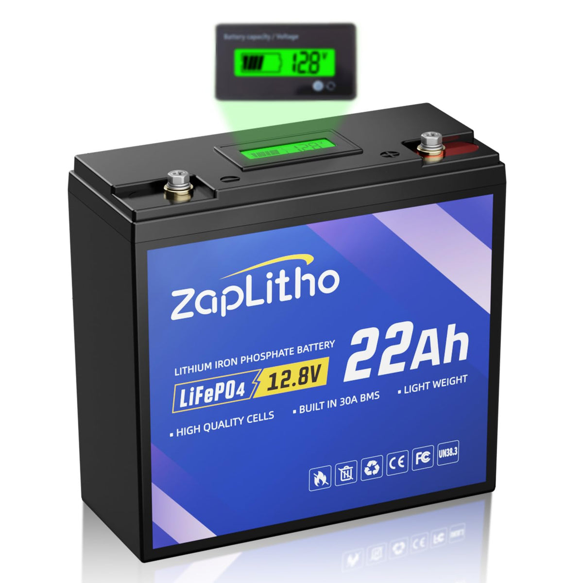 12V 22Ah LiFePO4 Lithium Battery L4312