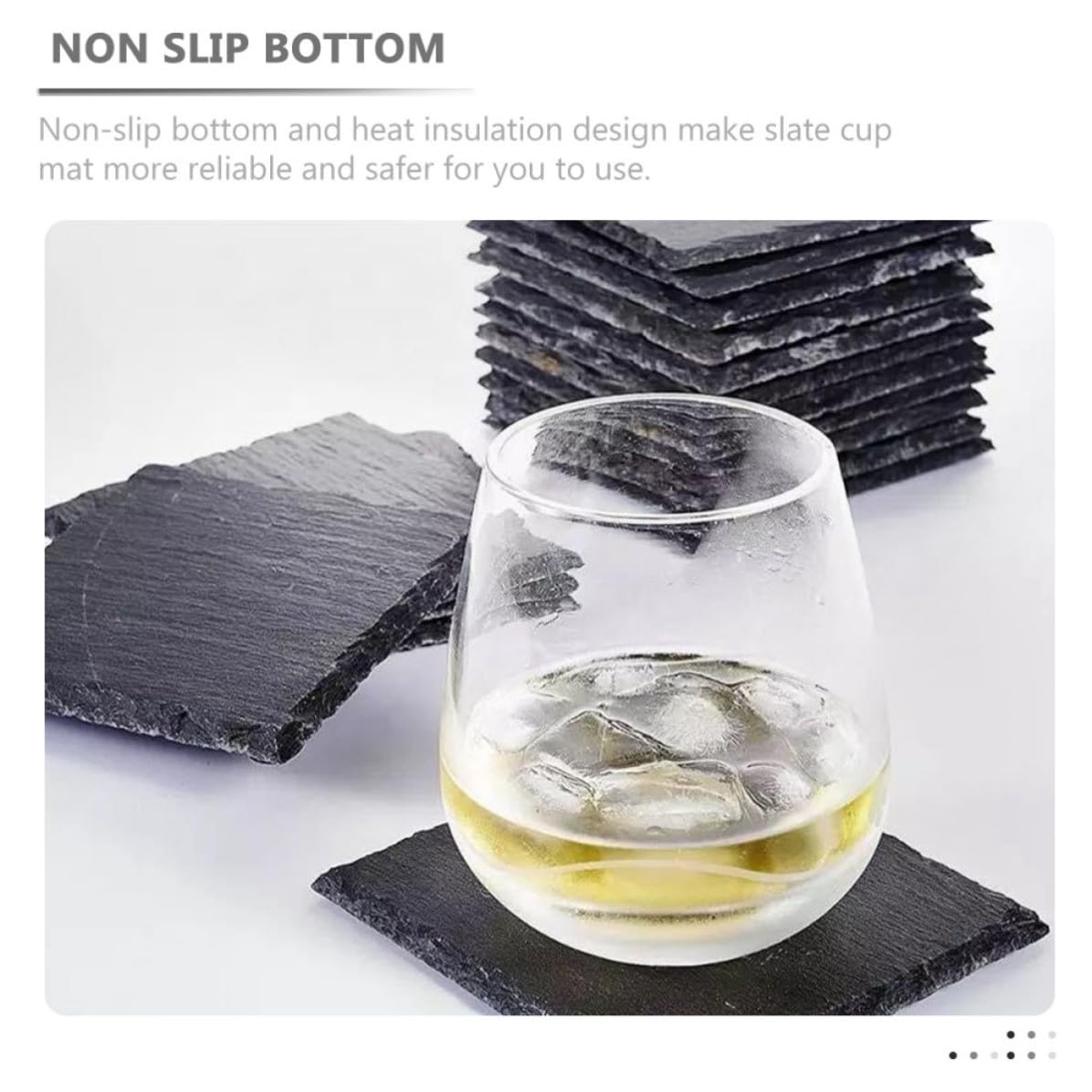 Natural Stone Coasters Set A166