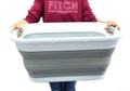 Collapsible Plastic Laundry Basket Set of 2 T258337