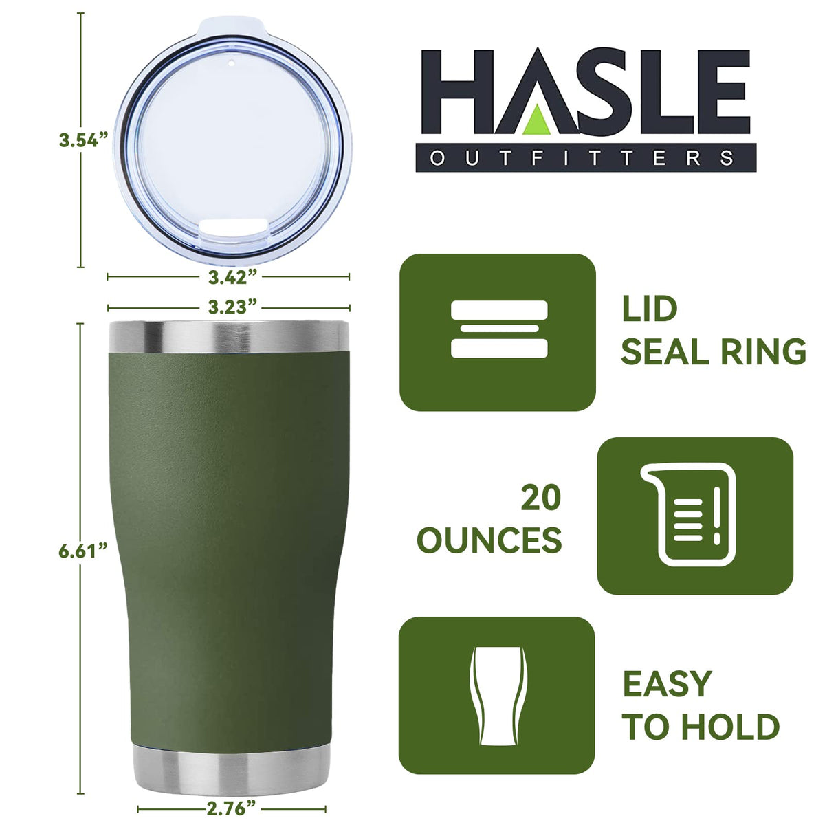 20 oz Stainless Steel Vacuum Insulated Tumbler with Lid H11939