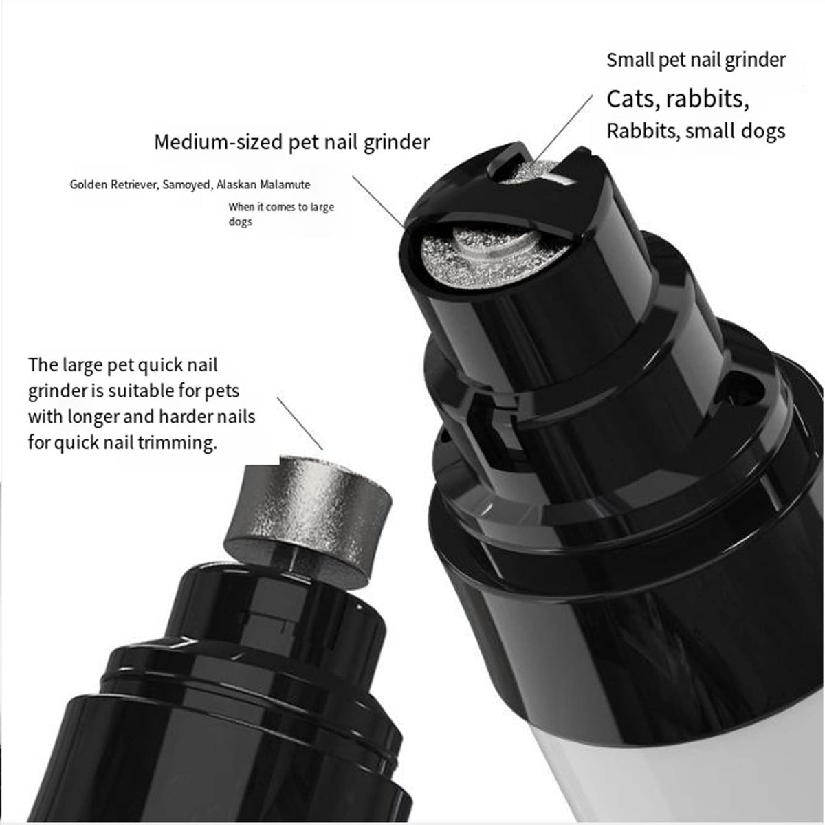 Electric Dog Nail Trimmer with LED Light P930713