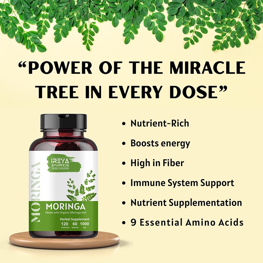 1000 mg Moringa Capsules H9859