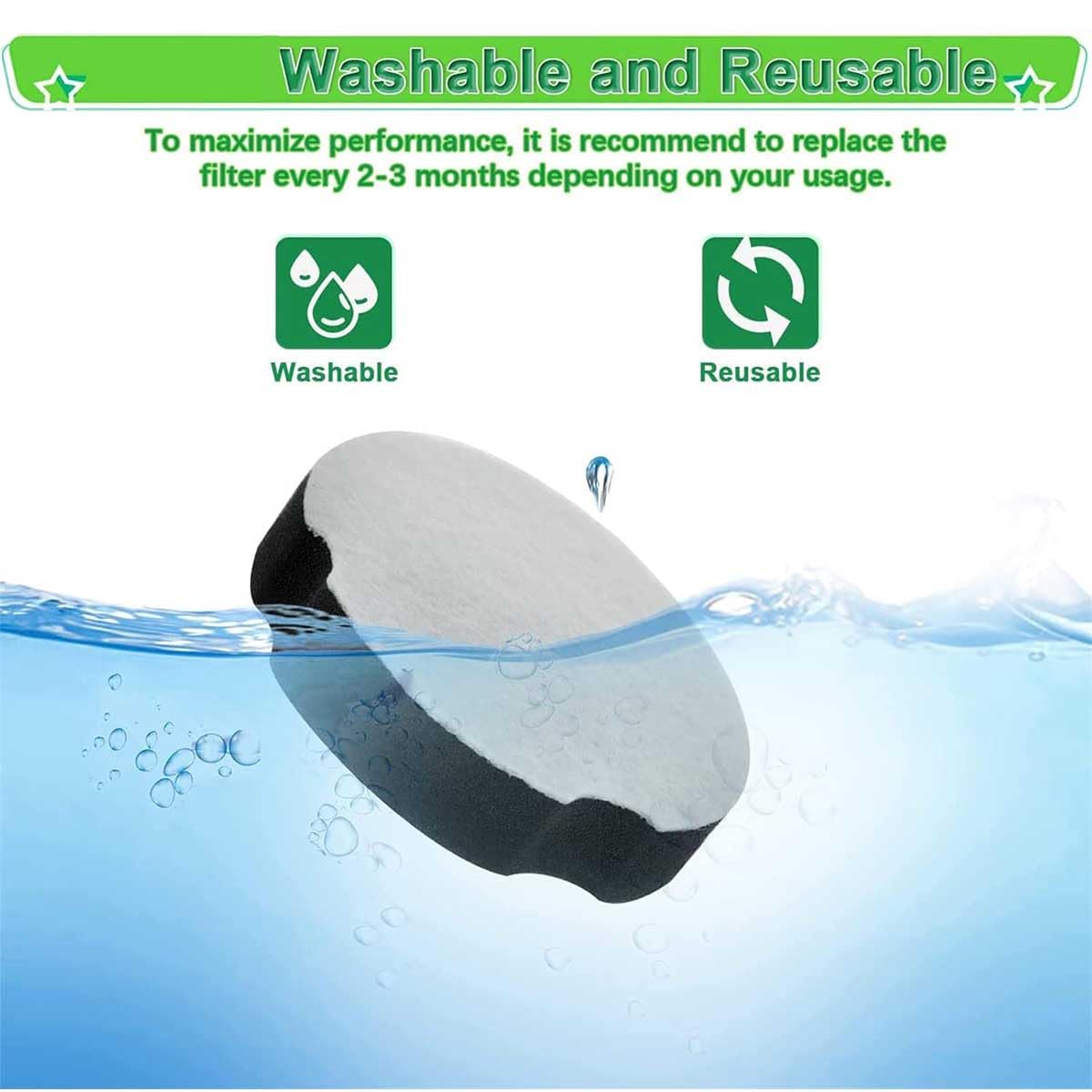 6 Pack Filter Replacement for Upright Vacuum Cleaners U596