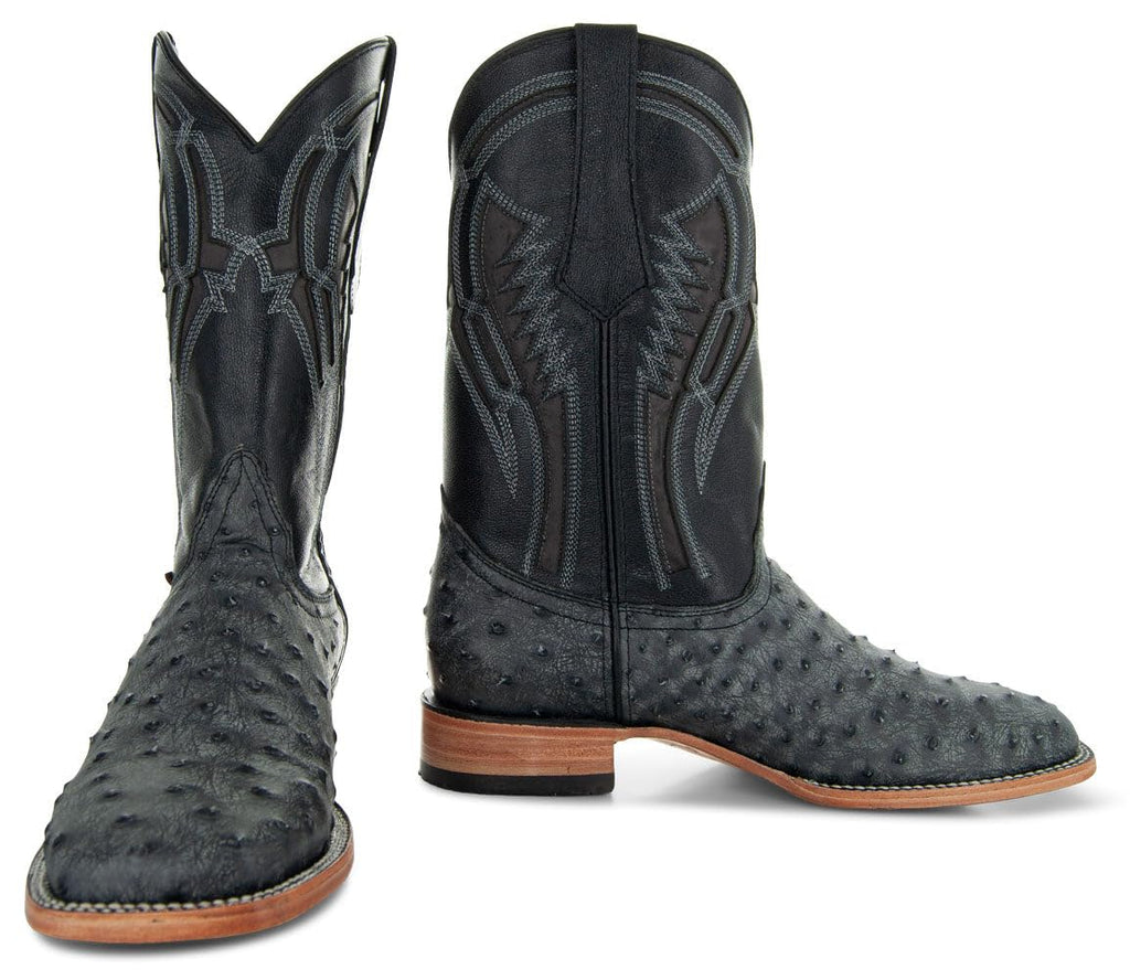 Ostrich Print Cowboy Boots J33937
