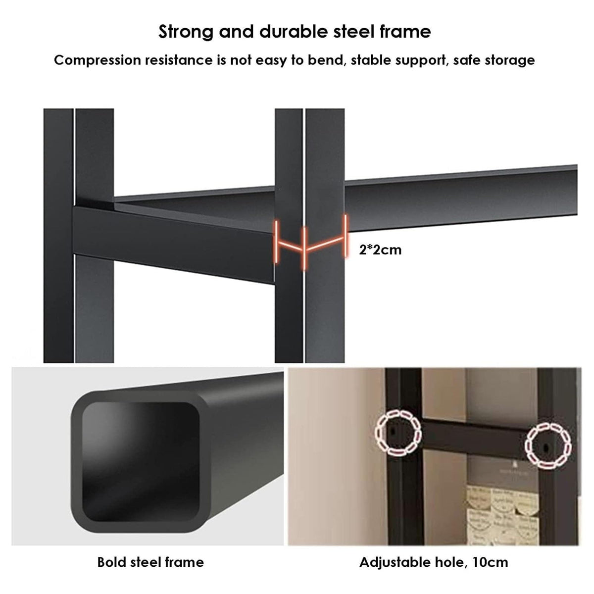 2-Tier White Desktop Bookshelf E45538