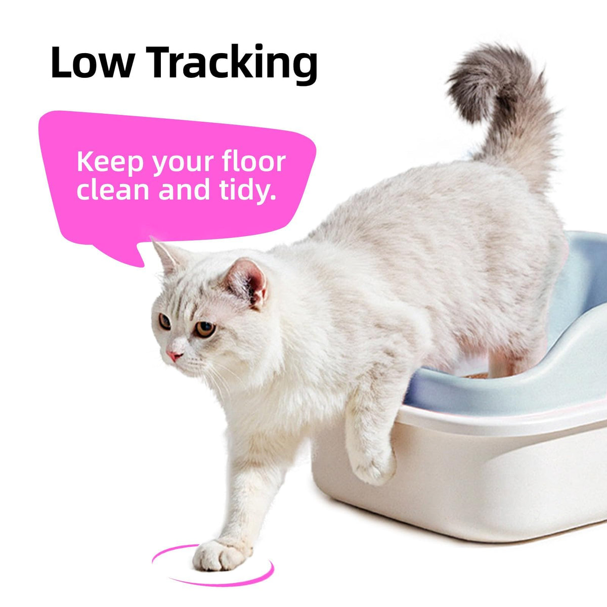 Clumping Cat Litter 99.9% Dust Free Flushable Mixed Tofu and Bentonite Odor Control 16.8lb E136