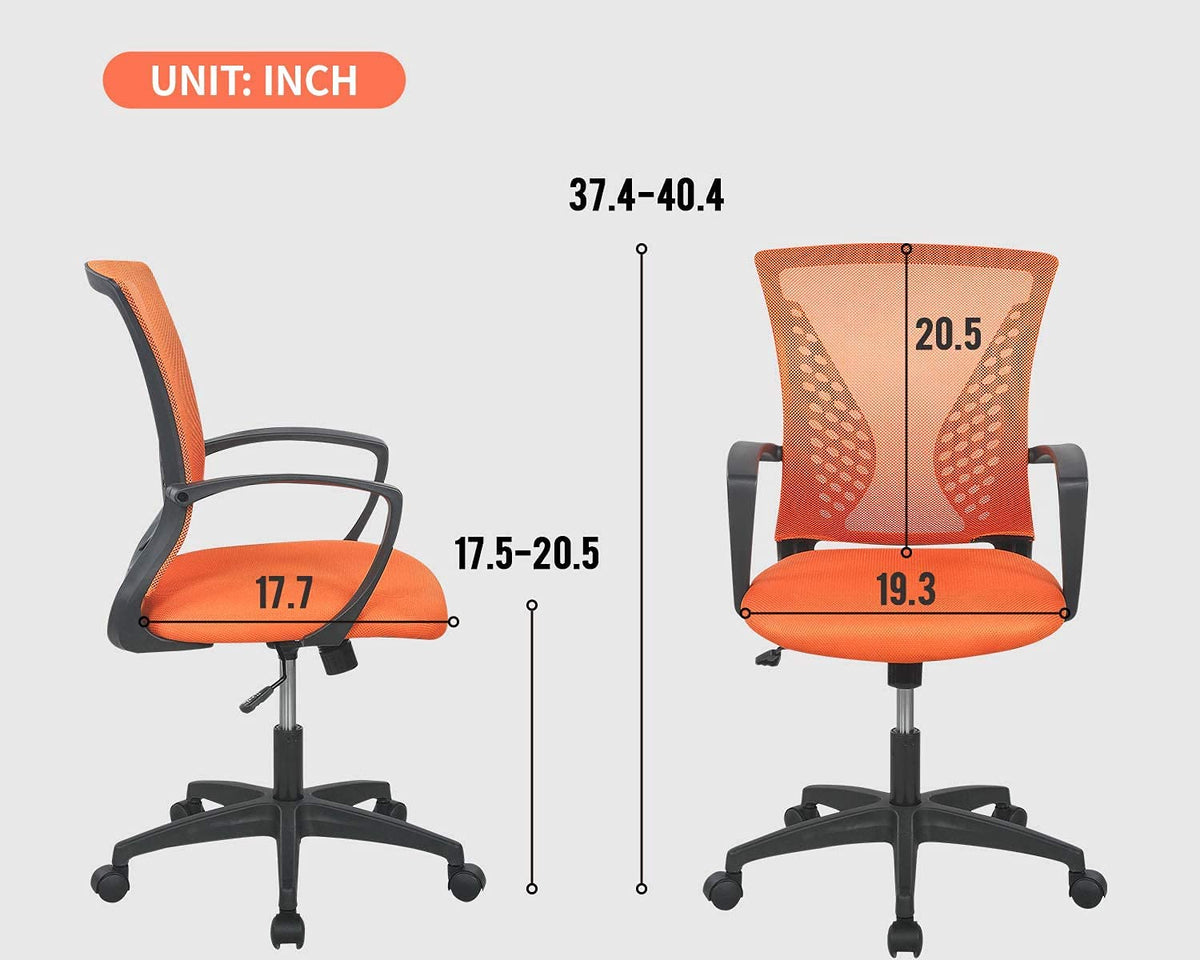 Orange Ergonomic Mesh Office Chair Q5015