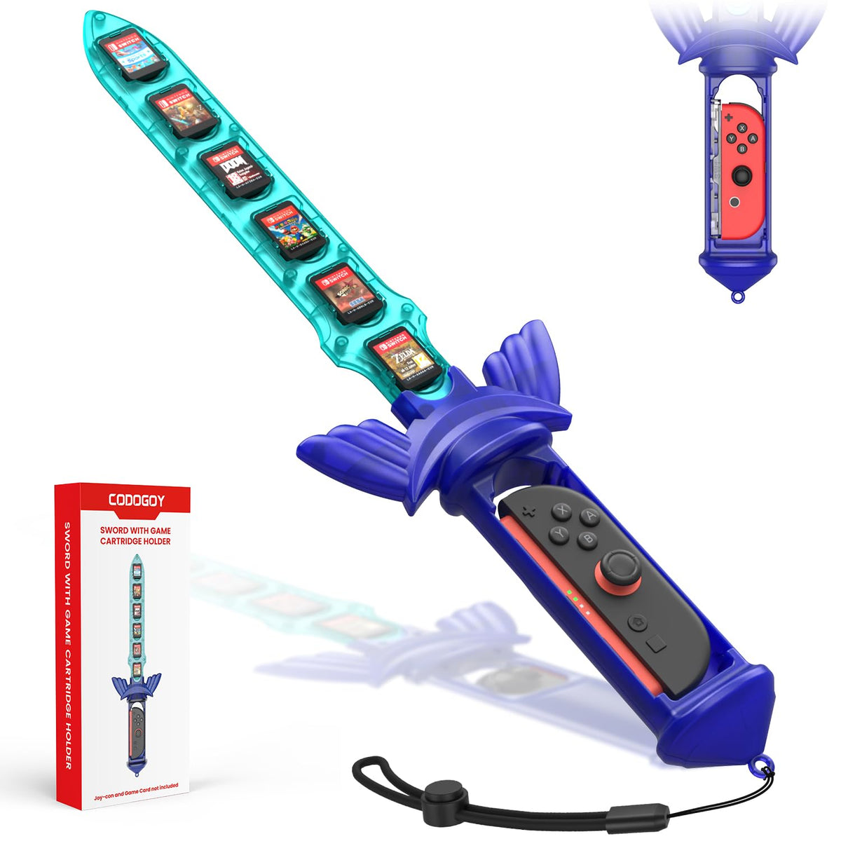 Switch Grip with 12 Game Card Holder P622