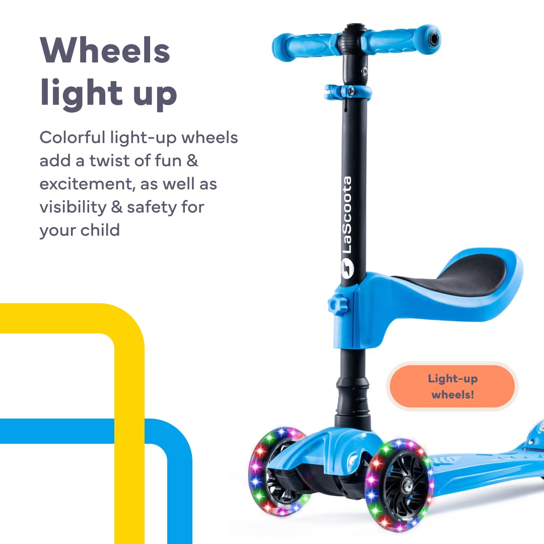 2-in-1 Kids Kick Scooter with Seat O974380