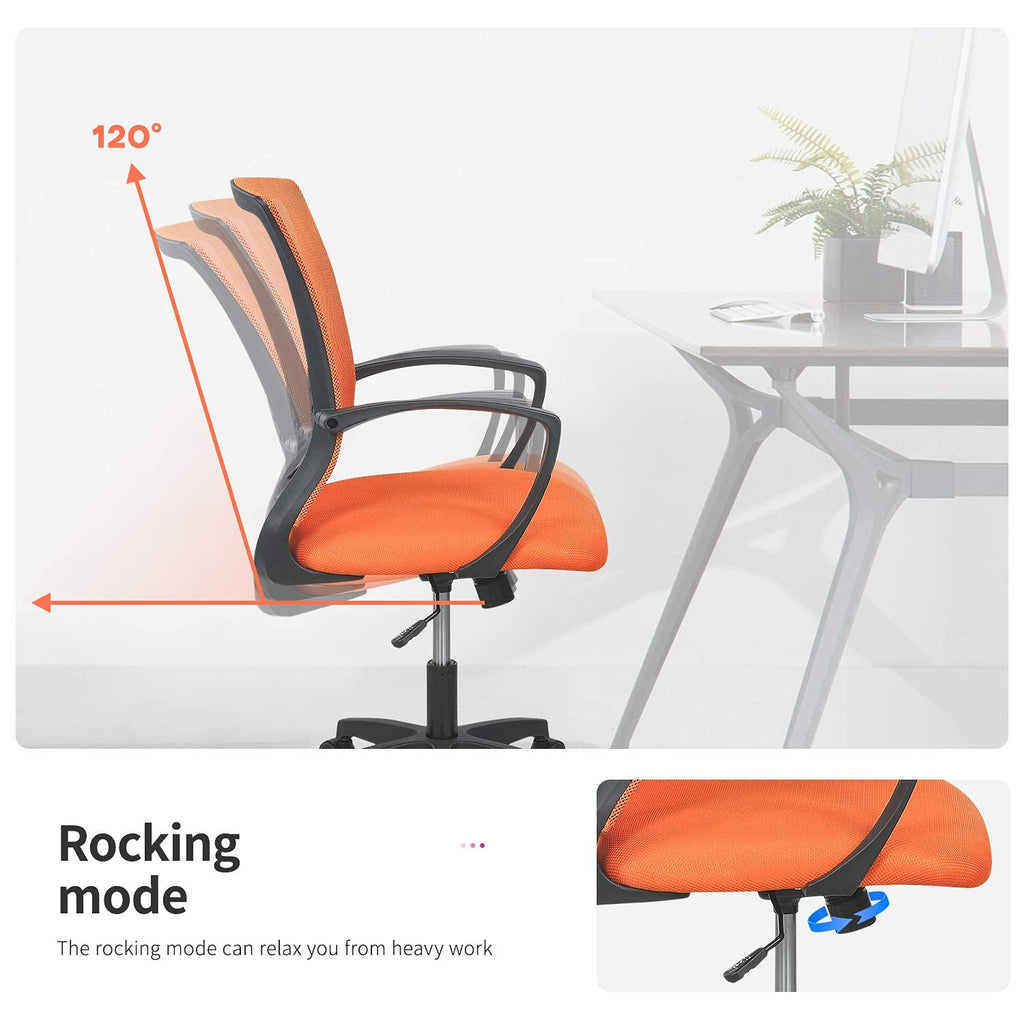 Orange Ergonomic Mesh Office Chair Q5015