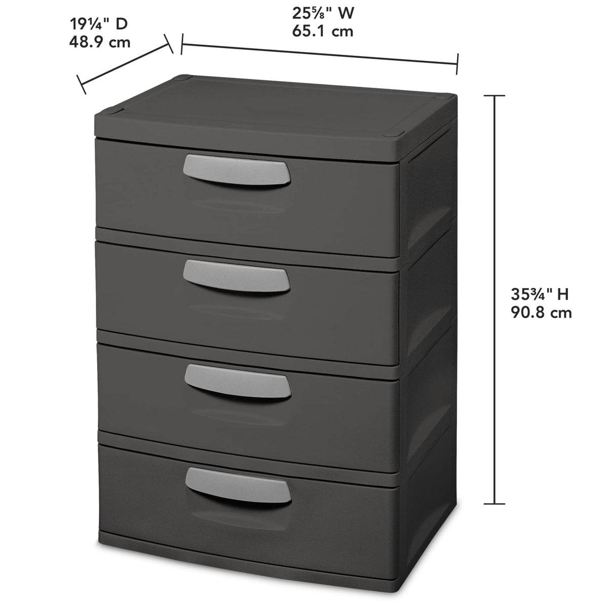 4 Drawer Plastic Unit R273
