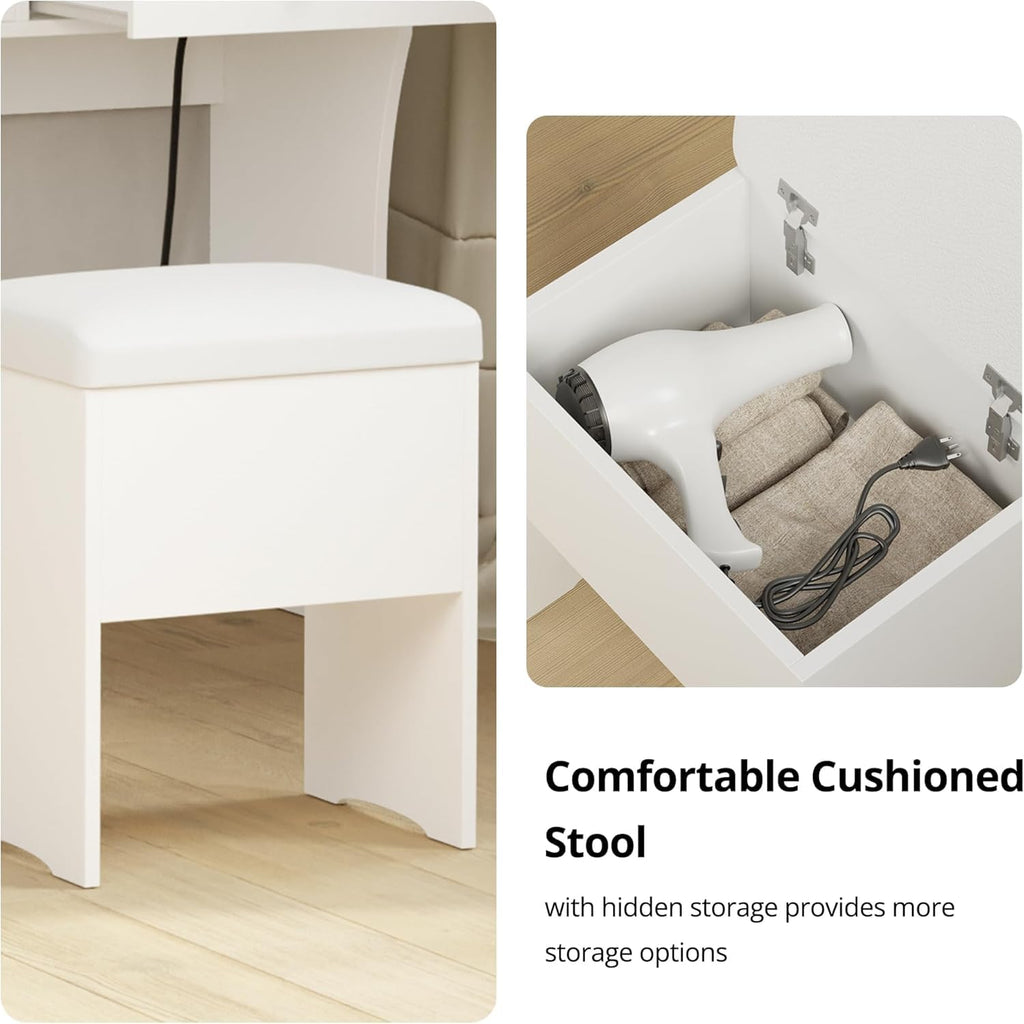Vanity Desk with Charging Station H21520