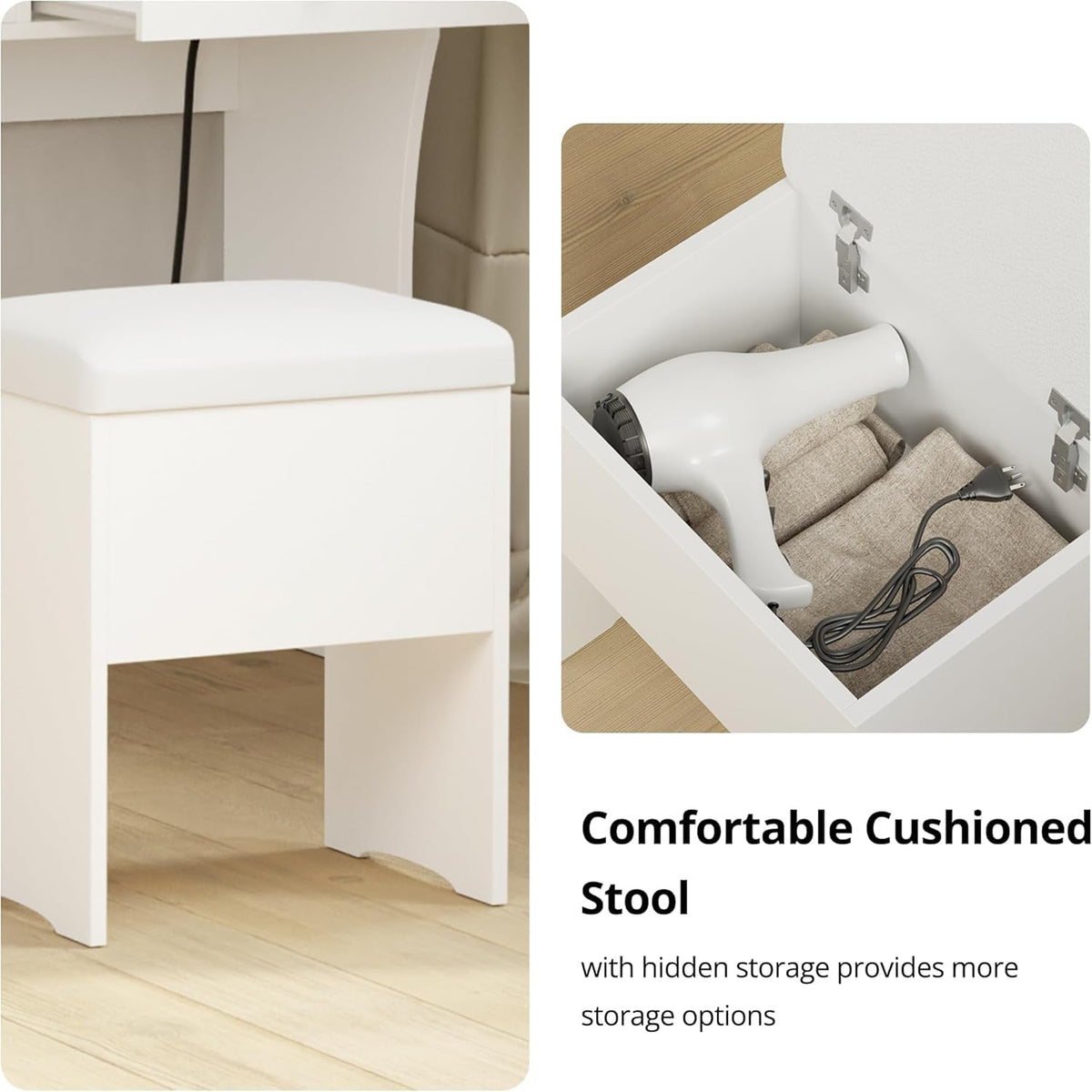 Vanity Desk with Charging Station H21520
