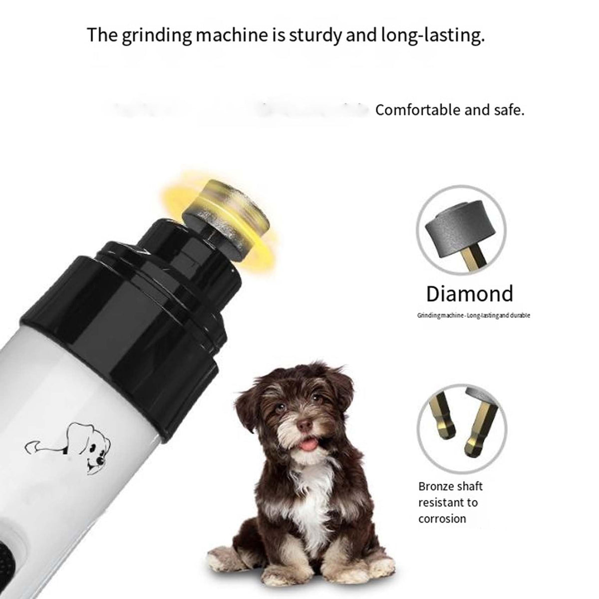 Electric Dog Nail Trimmer with LED Light P930713