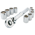 Mechanics Tool Set, Metric, 3/8 Inch Drive, 10 Piece O694