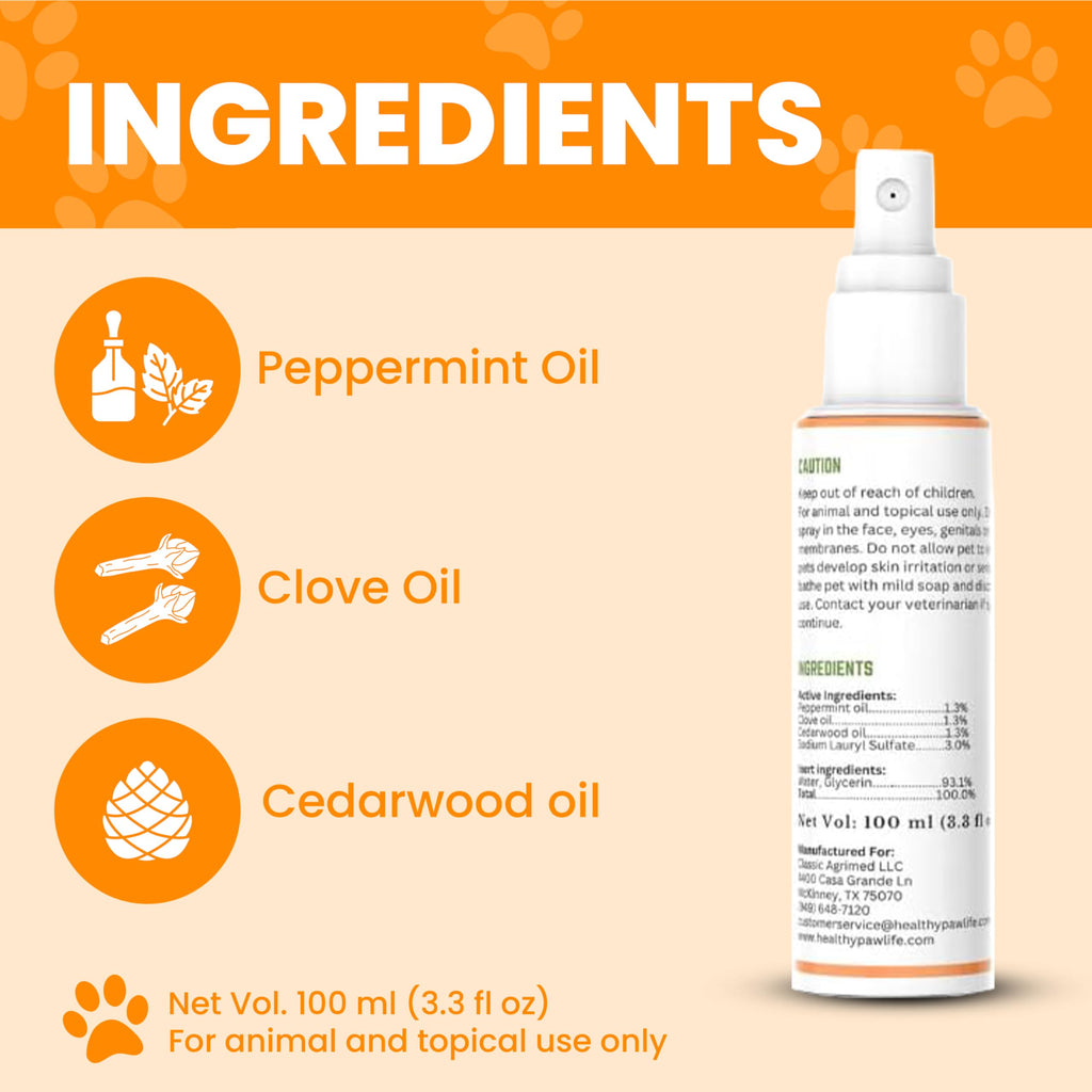 Plant-Based Flea & Tick Spray for Dogs & Cats X373