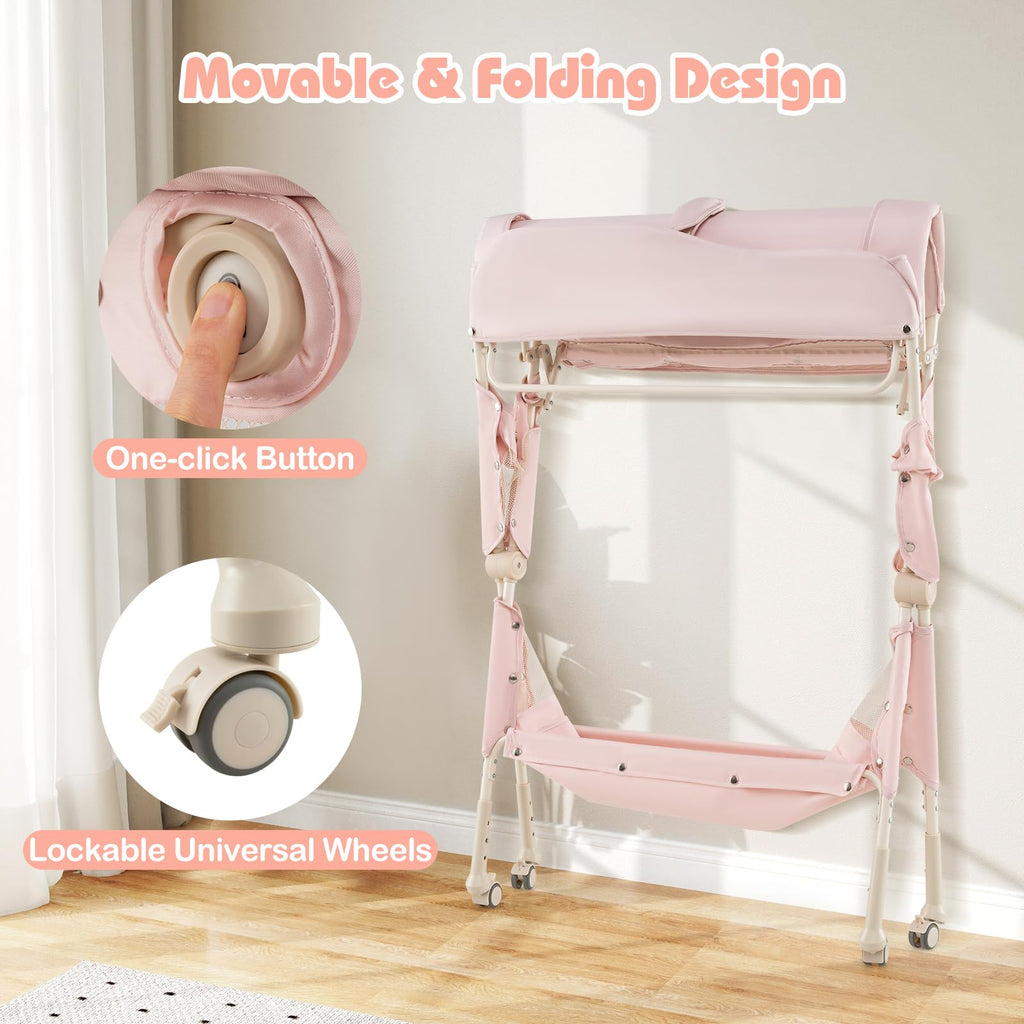 Portable Baby Changing Table with Wheels M722
