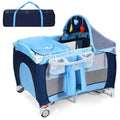 4-in-1 Portable Baby Playard with Bassinet and Changing Table P13149