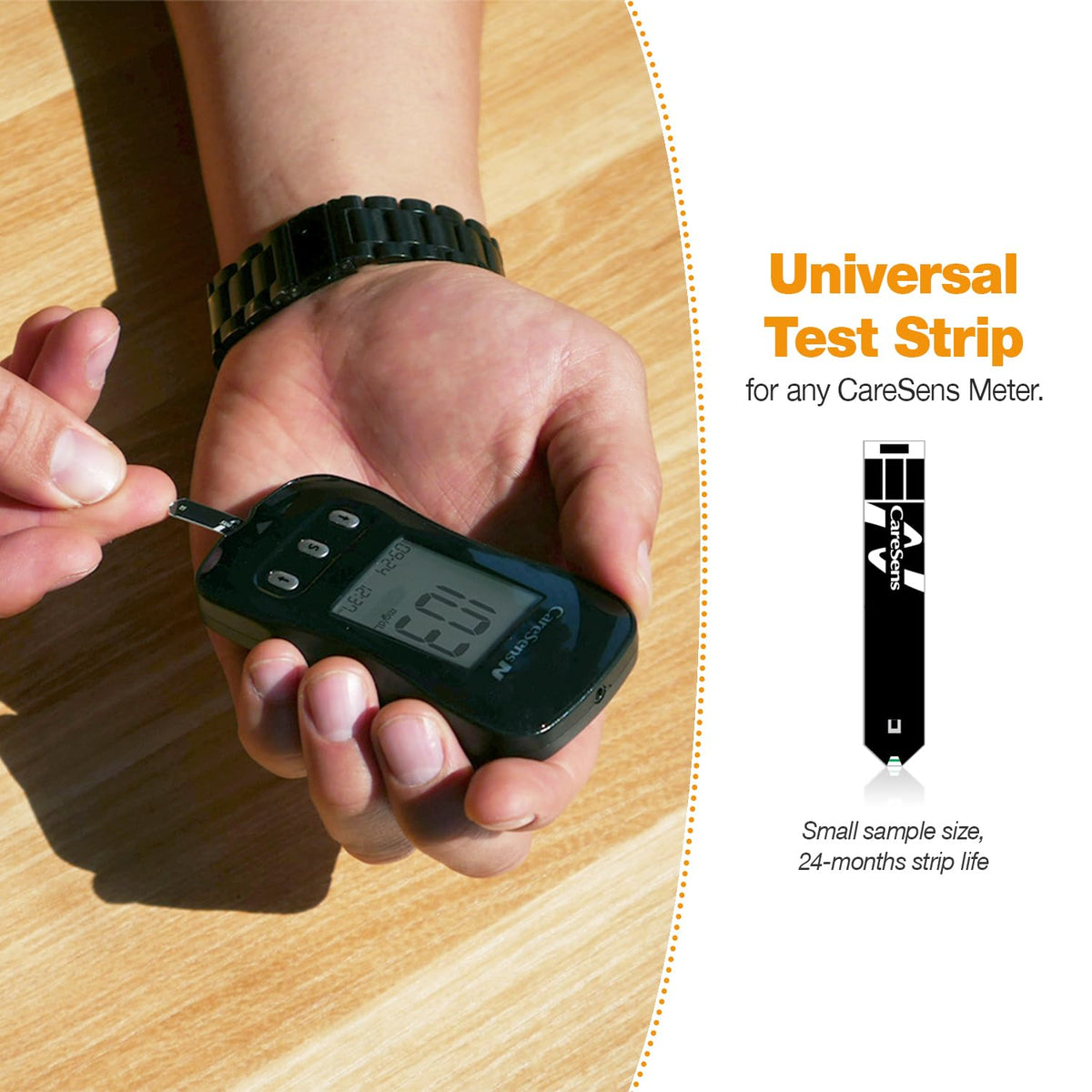 Blood Glucose Monitor Kit with 100 Test Strips, 100 Lancets, Lancing Device, Control Solution, Travel Case P986258
