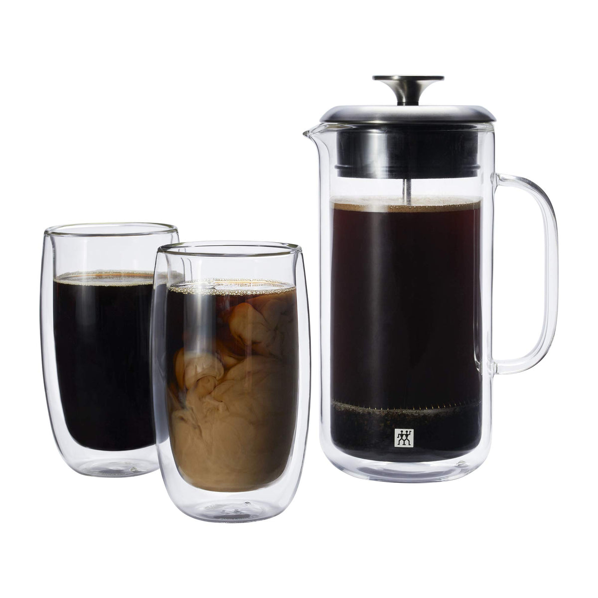 Double Wall French Press and Latte Glass G255564