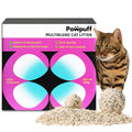 Clumping Cat Litter 99.9% Dust Free Flushable Mixed Tofu and Bentonite Odor Control 16.8lb E136