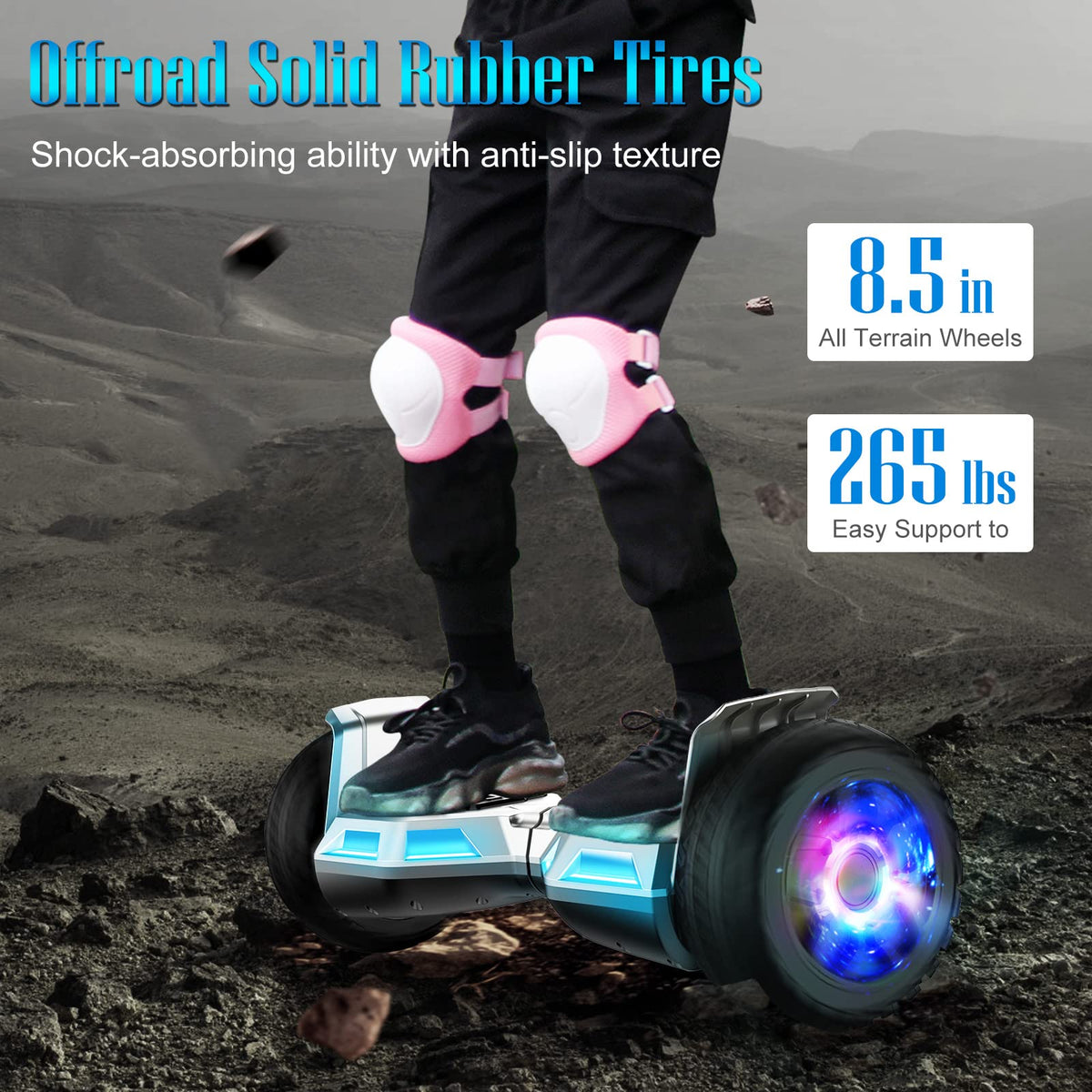 8.5'' Offroad Hoverboard with Lights and Bluetooth G99026