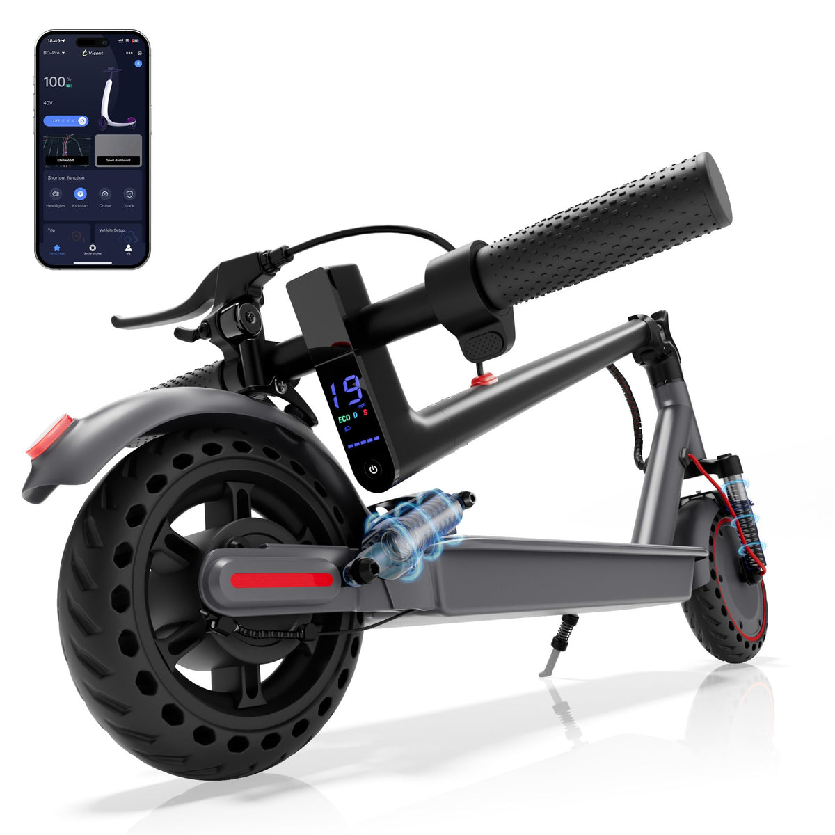 Folding Electric Scooter with Dual Brakes S121