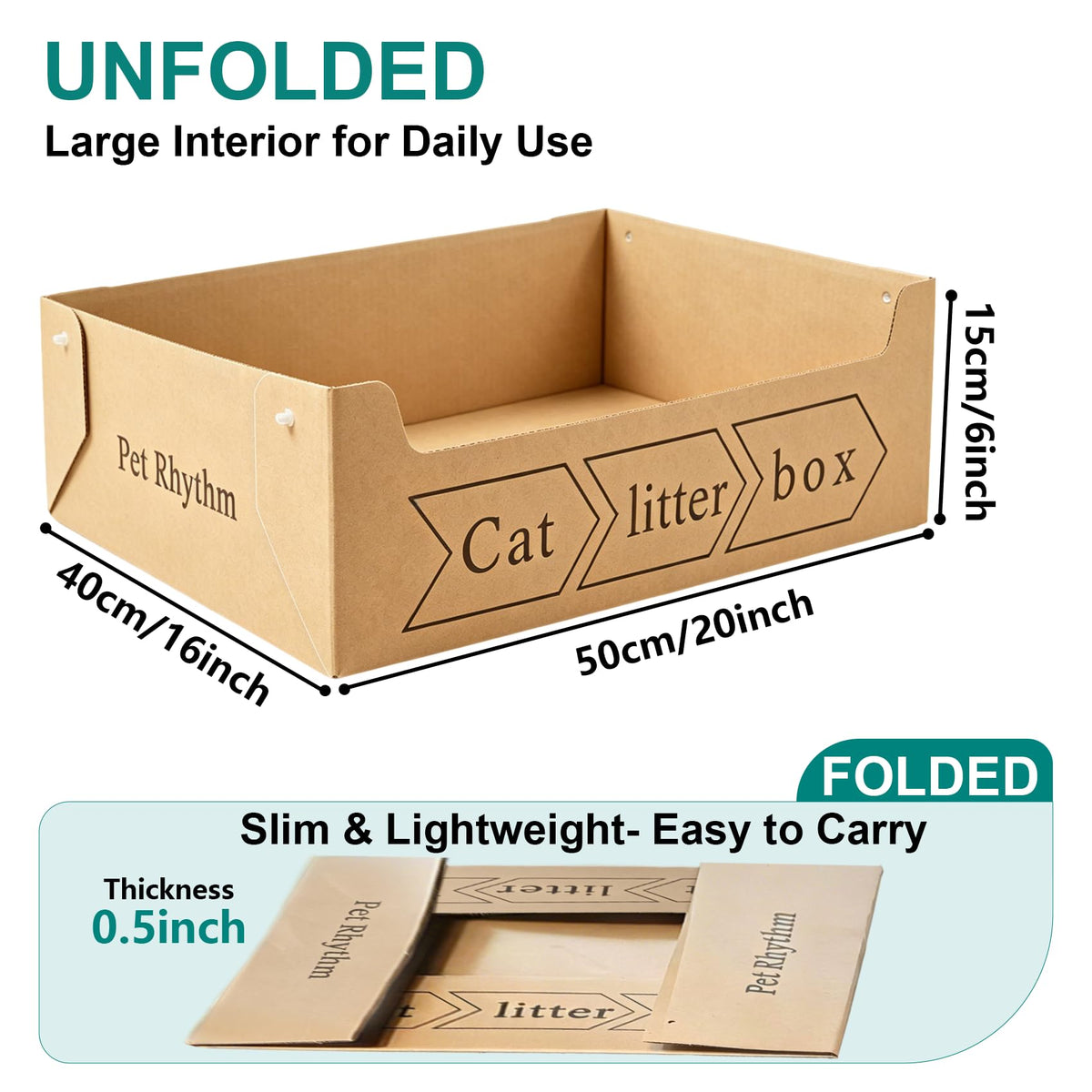 Disposable Cat Litter Box 3 Pack D213