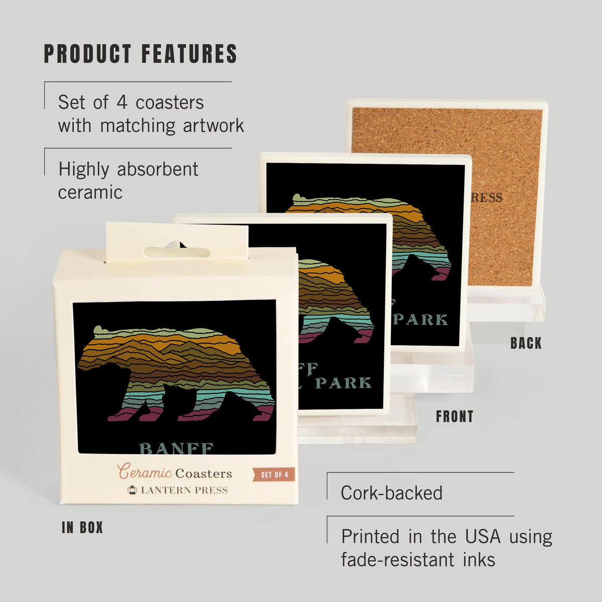 Ceramic Coasters Set of 4 P624757