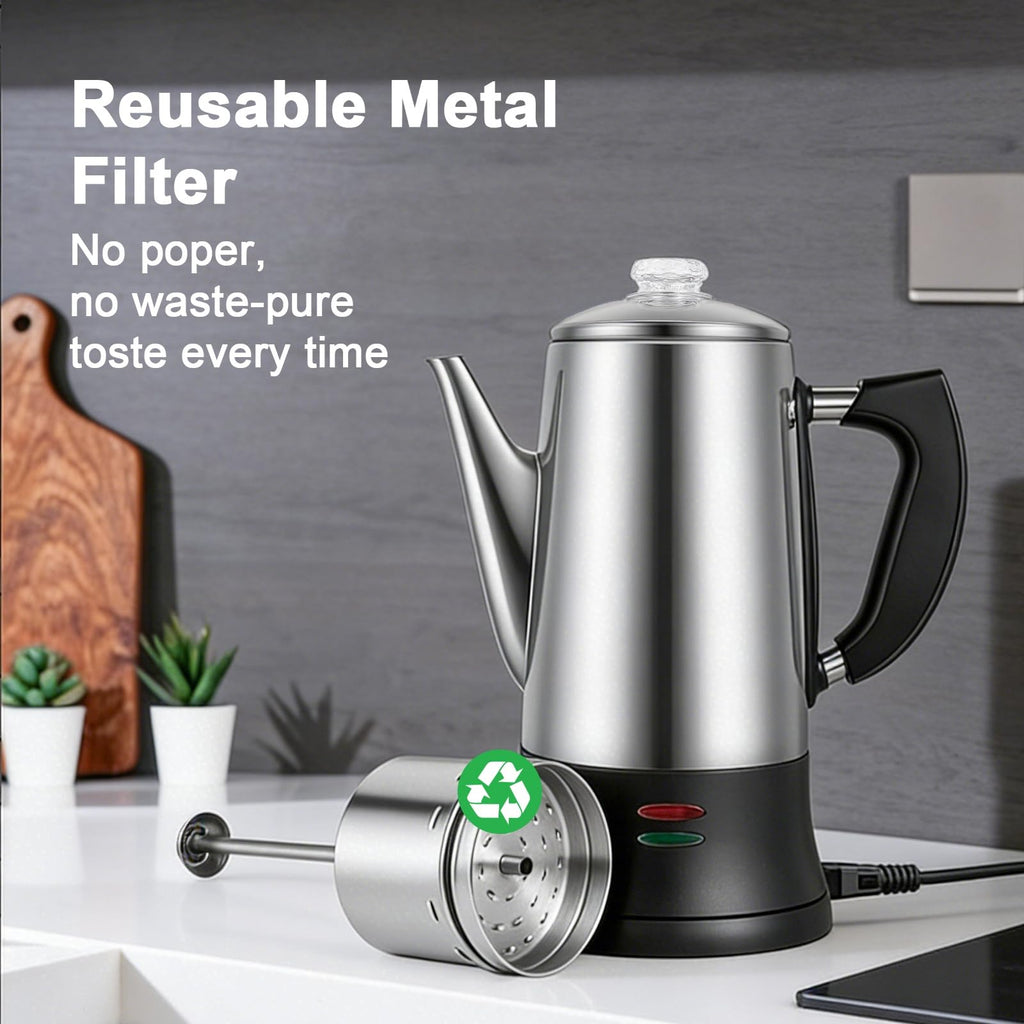 12 Cup Stainless Steel Electric Coffee Maker J604