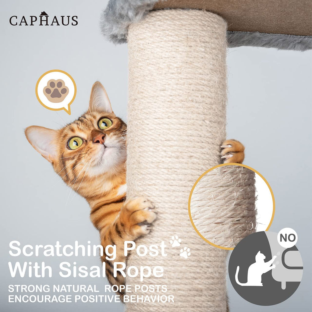 70-Inch Multi-Level Cat Tree with Hammock and Cat Cave F4277