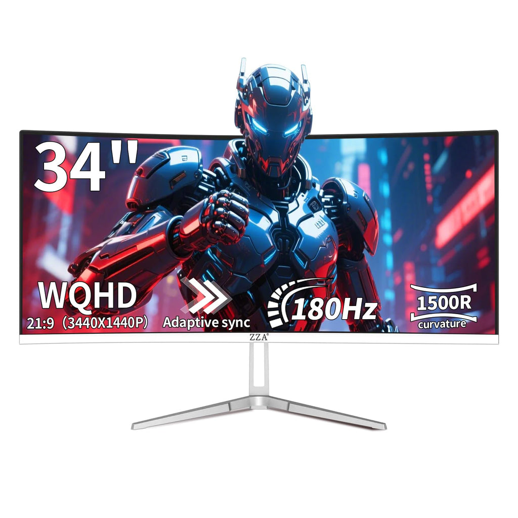 34 Inch Curved 1500R WQHD 180hz VA Gaming Monitor R786516