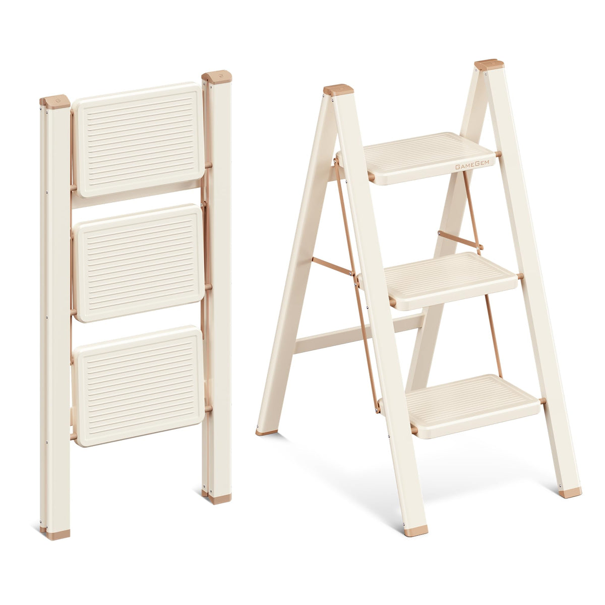 3 Step Folding Ladder with Anti Slip Pedal L4089