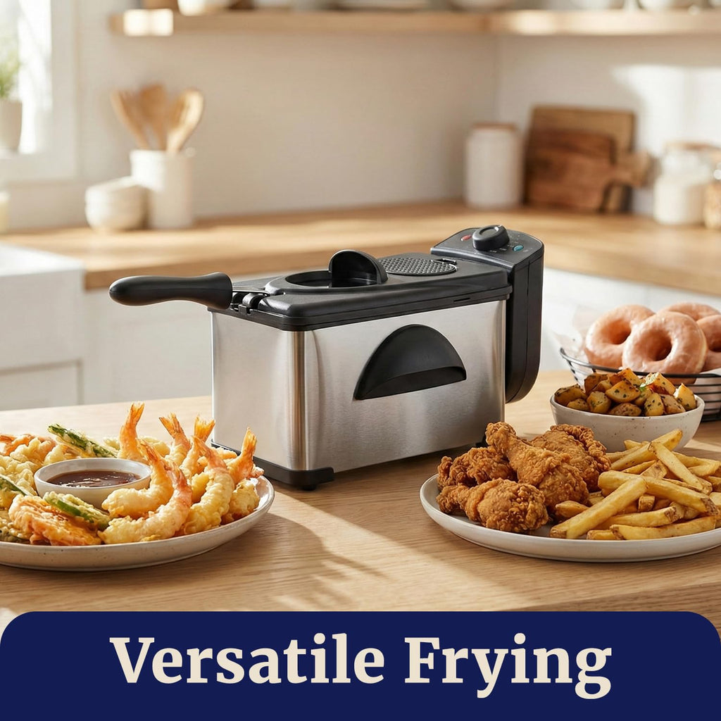 2Qt Immersion Deep Fryer with Removable Basket V48795